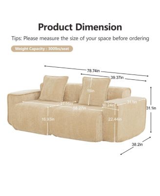 Premium Velvet Modular Sectional Sofa - Unmatched Comfort & Easy Setup