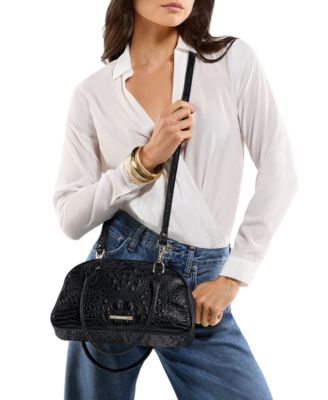 Angie Alden Road Leather Medium Satchel Bag