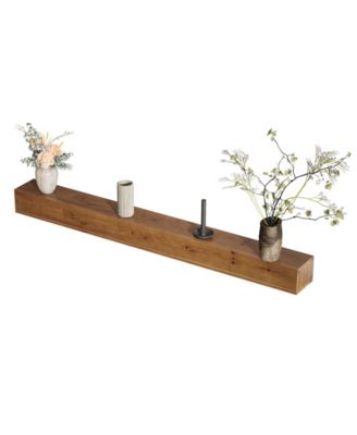 74.8" Fireplace Mantel Shelf, Wall Mounted Floating Shelves for Wall, Wood Mantel Floating Shelf Storage Display Shelves