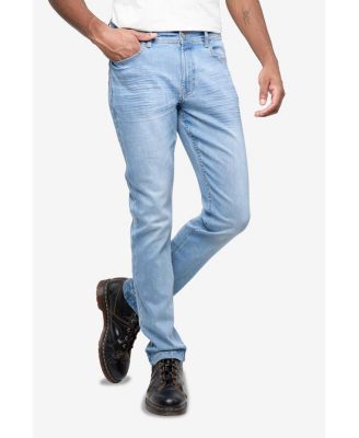 CULTURA Men's Slim-Fit Stretch Jeans with Silicone Grip