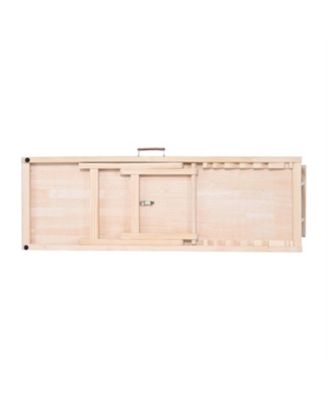 Foldable Wooden Dog Ramp, Adjustable 47" for Bed & Car, Pets up to 27in Height