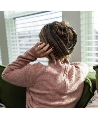 Women's Large Crescent Metal Claw Clip