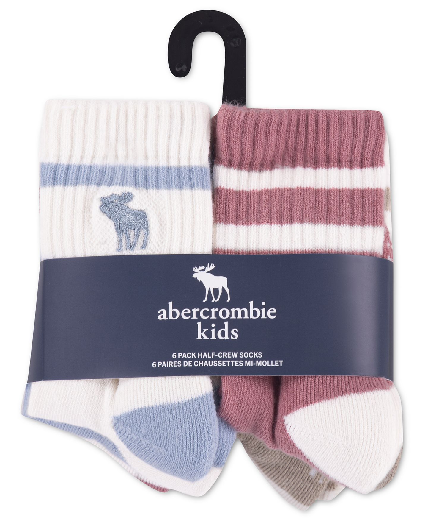 Носки для детей, укороченные, 6 шт. — abercrombie kids, цвет: Синий туманный — фото 3