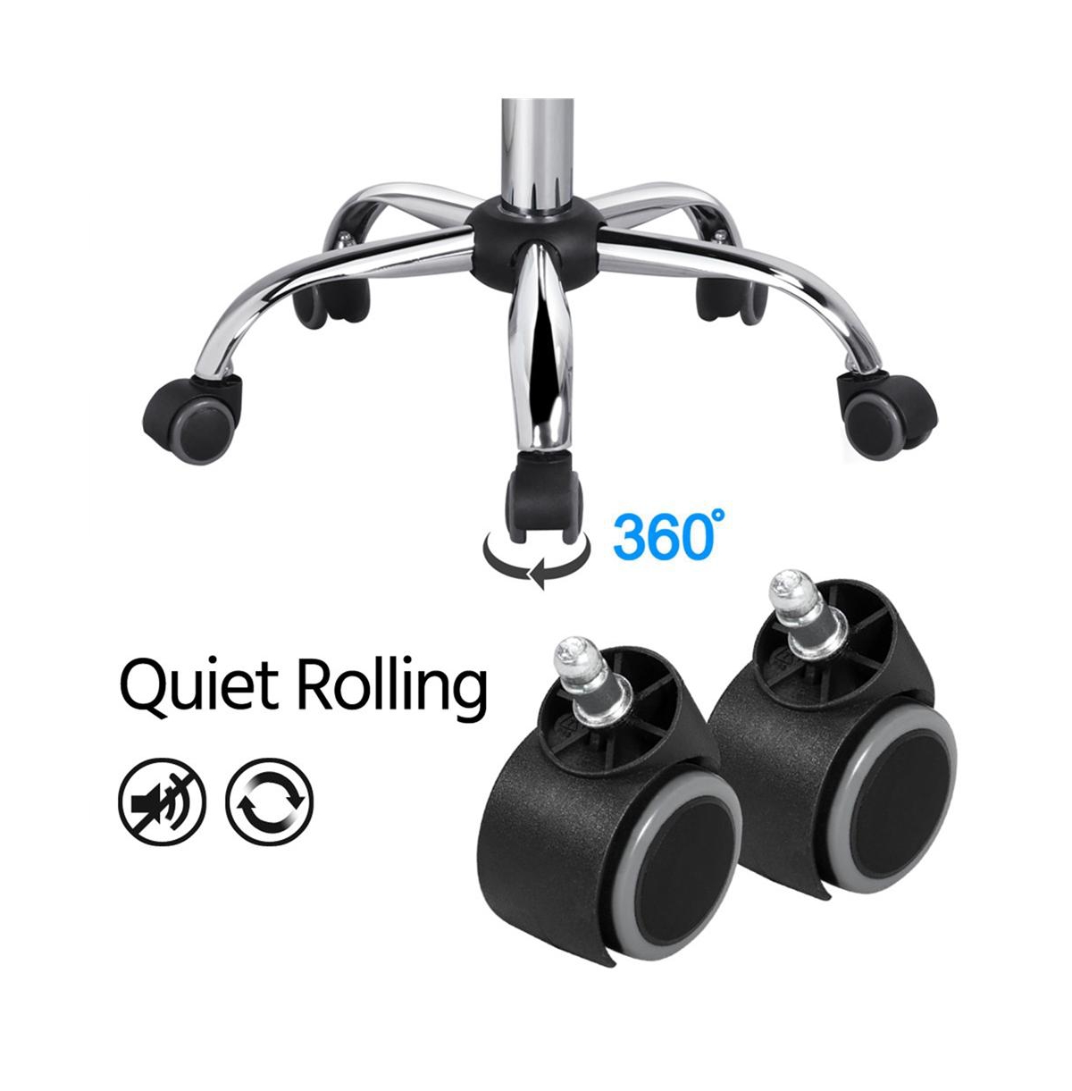 Yaheetech Pu Leather Low Back Swivel Armless Office Chair