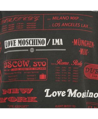 Men's Black Printed Cotton Knit Sweatshirt