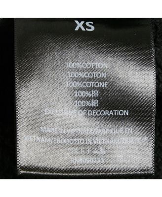 Men's Essentials Black Embroidered Cotton Zip-Up Sweatshirt