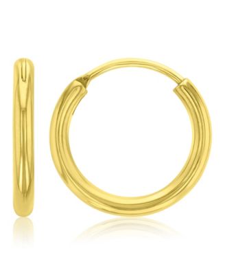 Waterproof Yellow 16mm Huggie Earrings