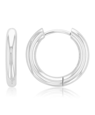 Waterproof Platinum 17mm Huggie Earrings