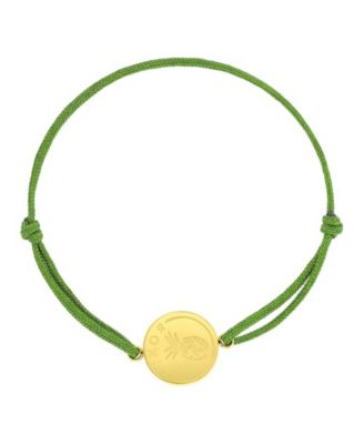 Waterproof Yellow Heart Pineapple RD Charm Adjustable Bracelet
