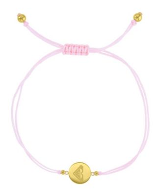 Roxy Waterproof Yellow Rd Triangluar Heart Charm Adjustable Bracelet - Yellow 56$