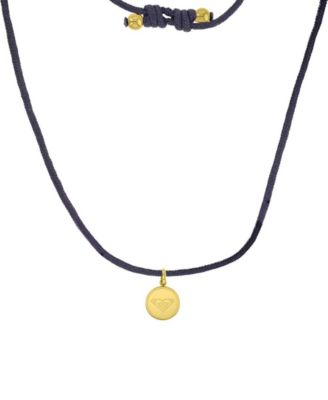 Roxy Waterproof Yellow Triangle Heart Beads Adjustable Necklace - Gold Black 60$