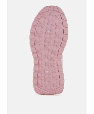 Womens Koters Print Embroidery Detail Metallic Sneakers