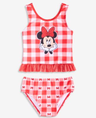 Toddler Girls' 2T-4Y Gingham-Print 2-Piece Tankini Swimsuit