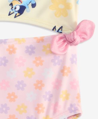 Girls' 2-6X Floral-Print Swimsuit