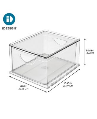 Stackable Storage Drawer for Pantry, Clear, Made in USA