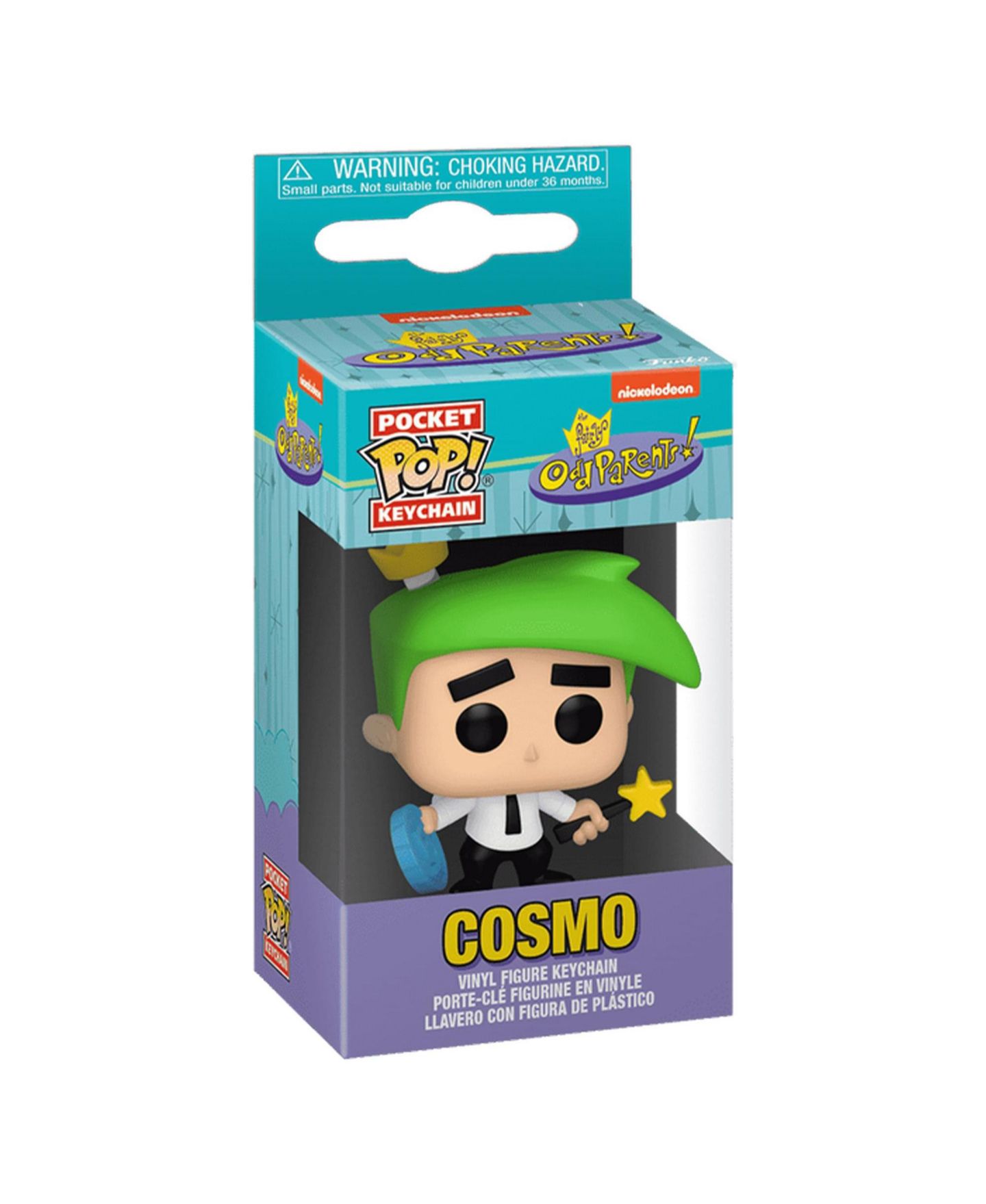 Детские фигурки Funko Pop! Fairly OddParents Cosmo with Philip the Nickel 1.5" Vinyl Collectible Keychain, Ages 3+ — фото 2