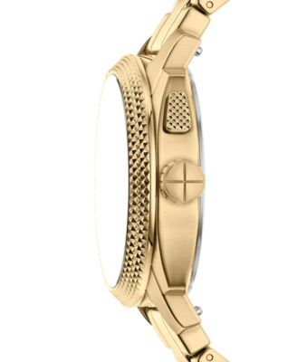 Men's Machine Big Tic Gold-Tone Stainless Steel Watch, 41mm