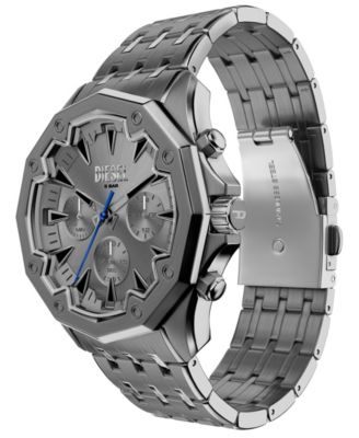 Men's Stinger Quartz Chronograph Gunmetal Stainless Steel Watch, 46mm