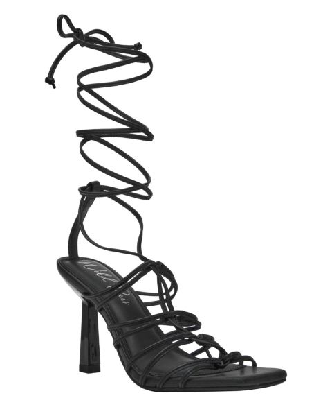 Женские сандалии Wild Pair Evelina Lace-Up Dress Sandals, цвет: Чёрный