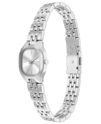Women's Mellem Micro Quartz Two-Hand Silver Stainless Steel Less Than Watch, 22mm