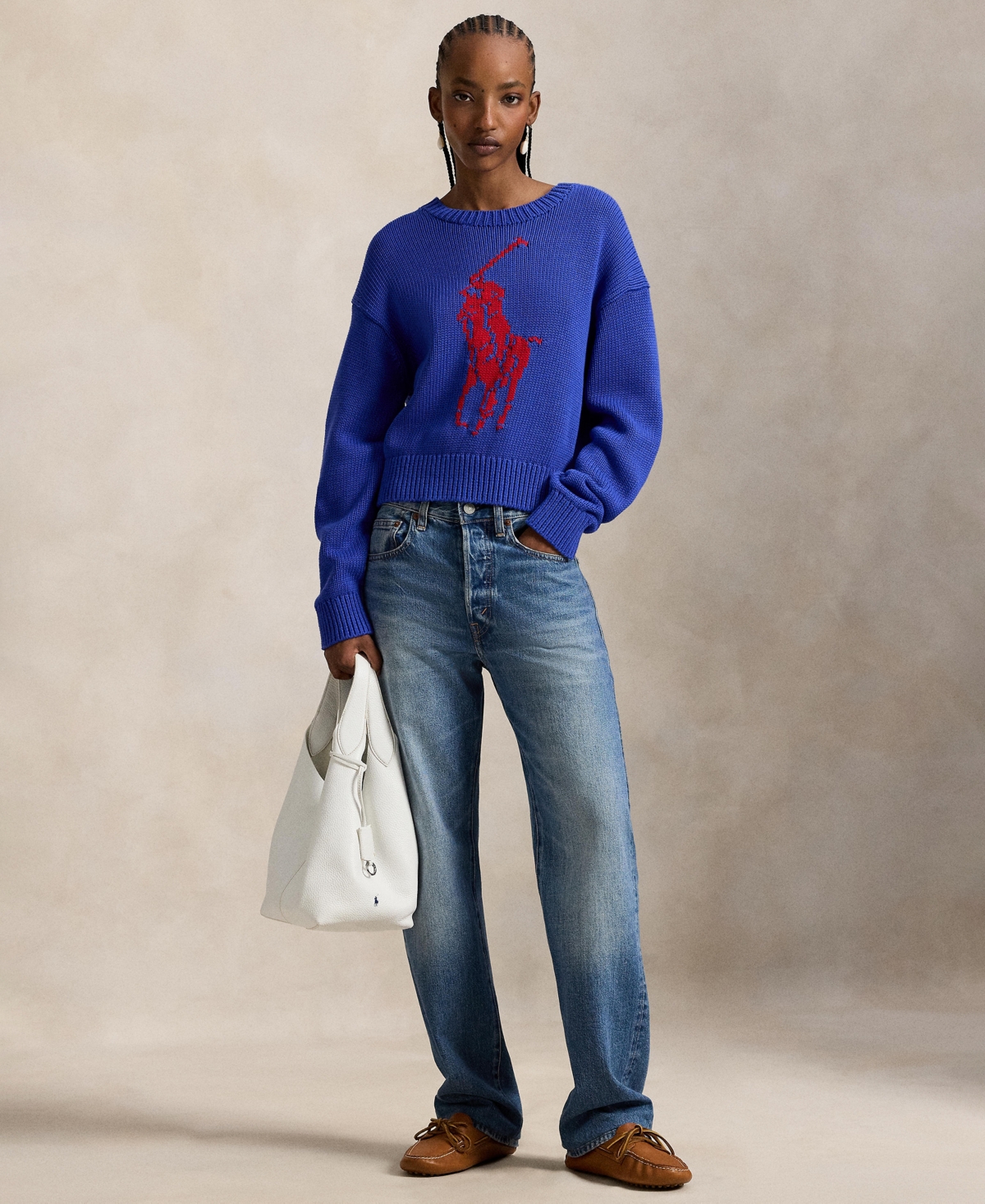 Polo Ralph Lauren Women's Big Pony Crewneck Sweater
