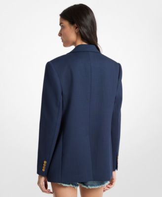 Women's Double-Breasted Wing Tip Collar Jacket