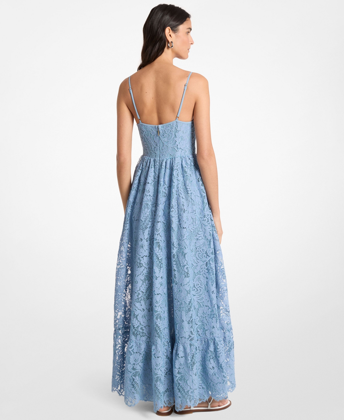 Michael Kors Women's Corded Lace V-Neck Maxi Dress