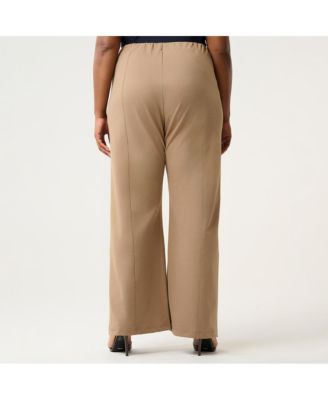 Plus Size Mahina High Rise Slim Straight Leg Pant