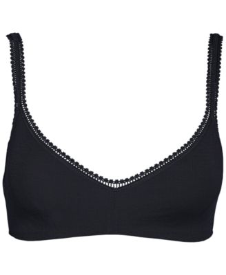 Women's Cabana Cotton Lace-Trim Bralette 010404