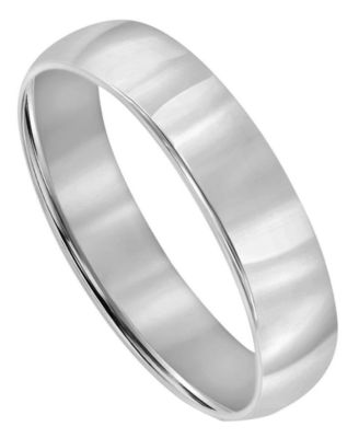 5mm Low Dome Wedding Band Ring in 10k Gold or 10k White Gold