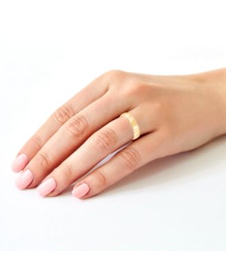 5mm Low Dome Wedding Band Ring in 10k Gold or 10k White Gold