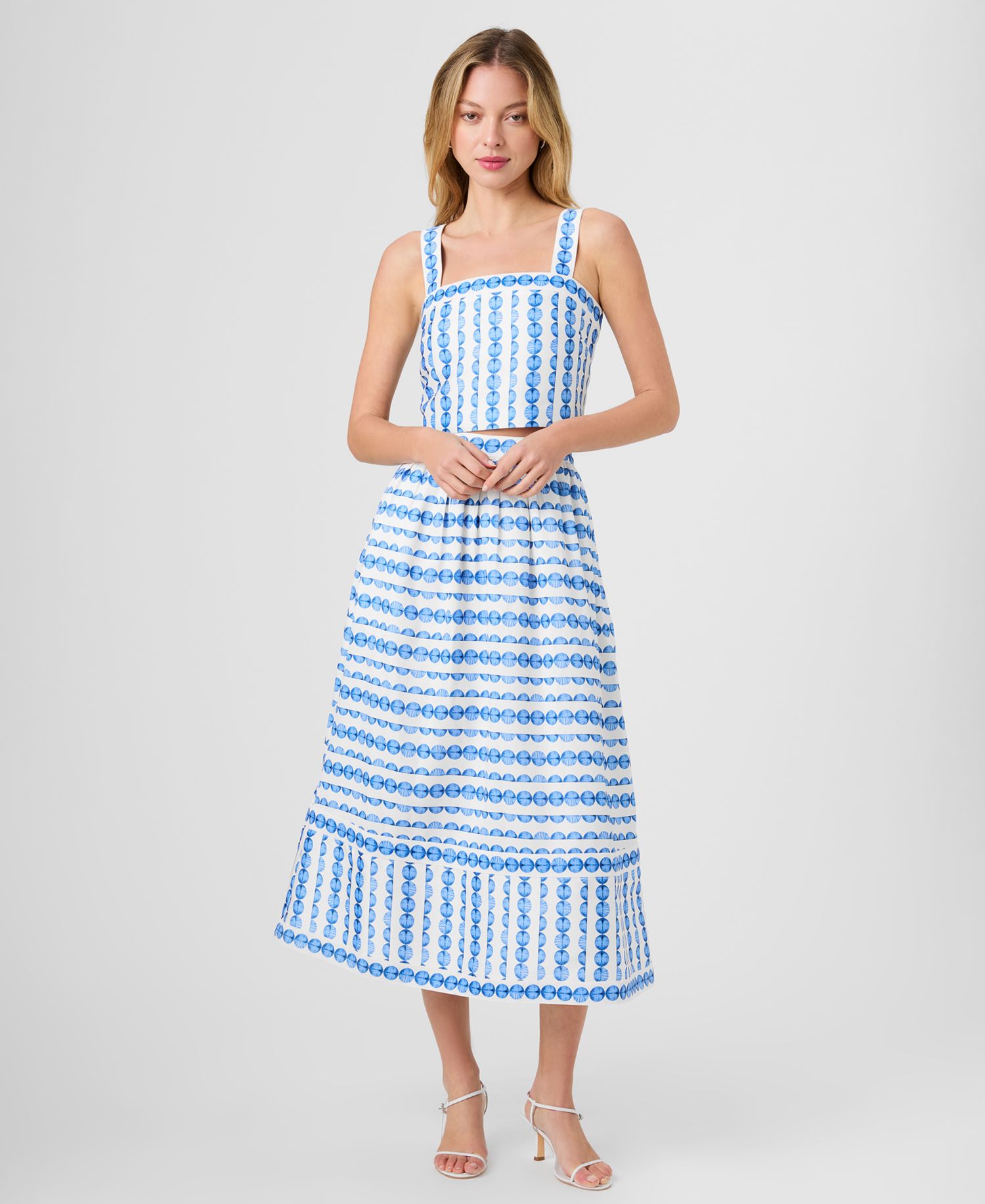 Women's Structured Sleeveless Taffeta Top
