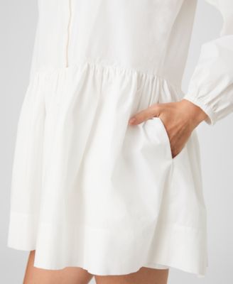 Women's Long-Sleeve Flare Mini Dress