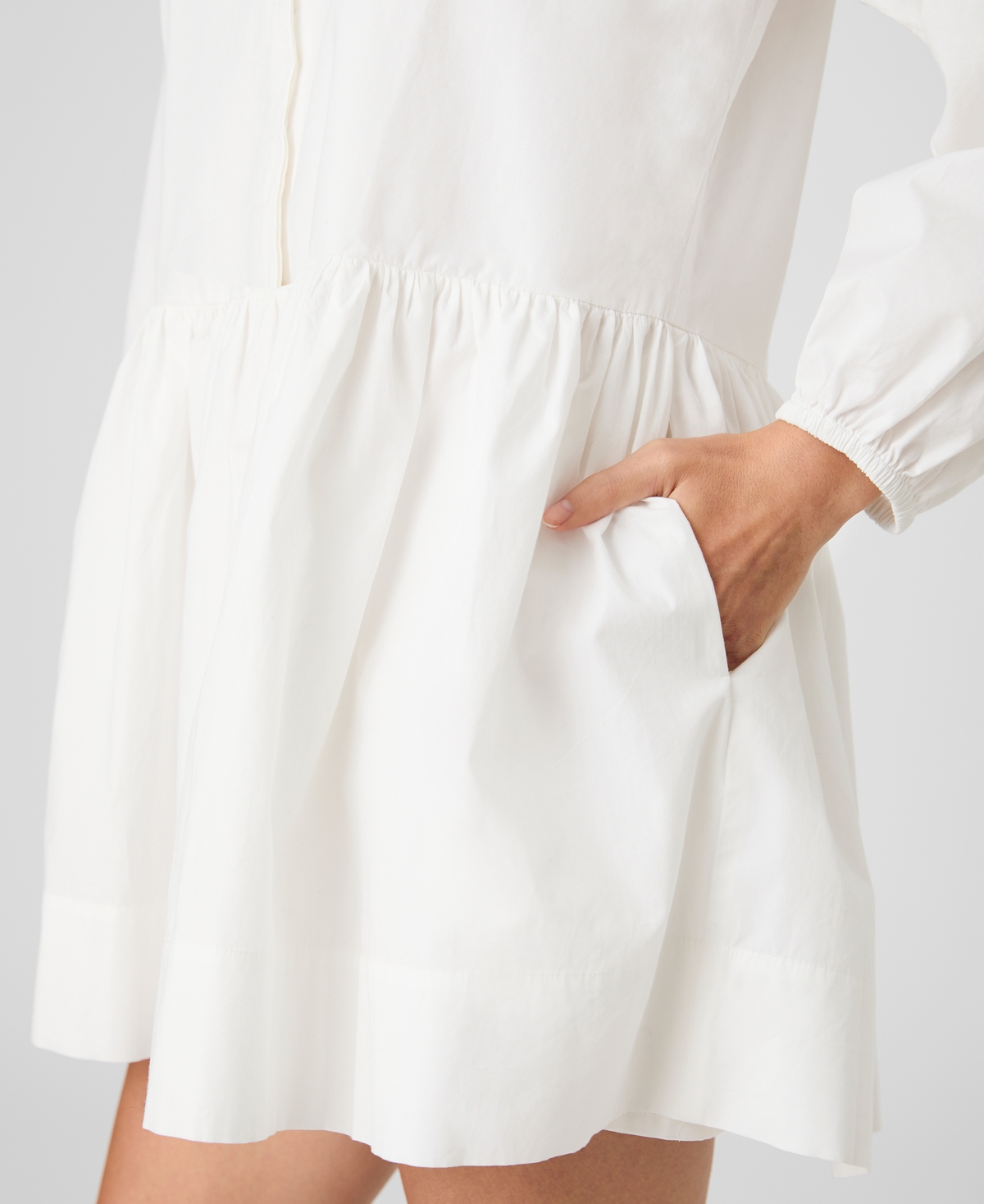 French Connection Women's Long-Sleeve Flare Mini Dress