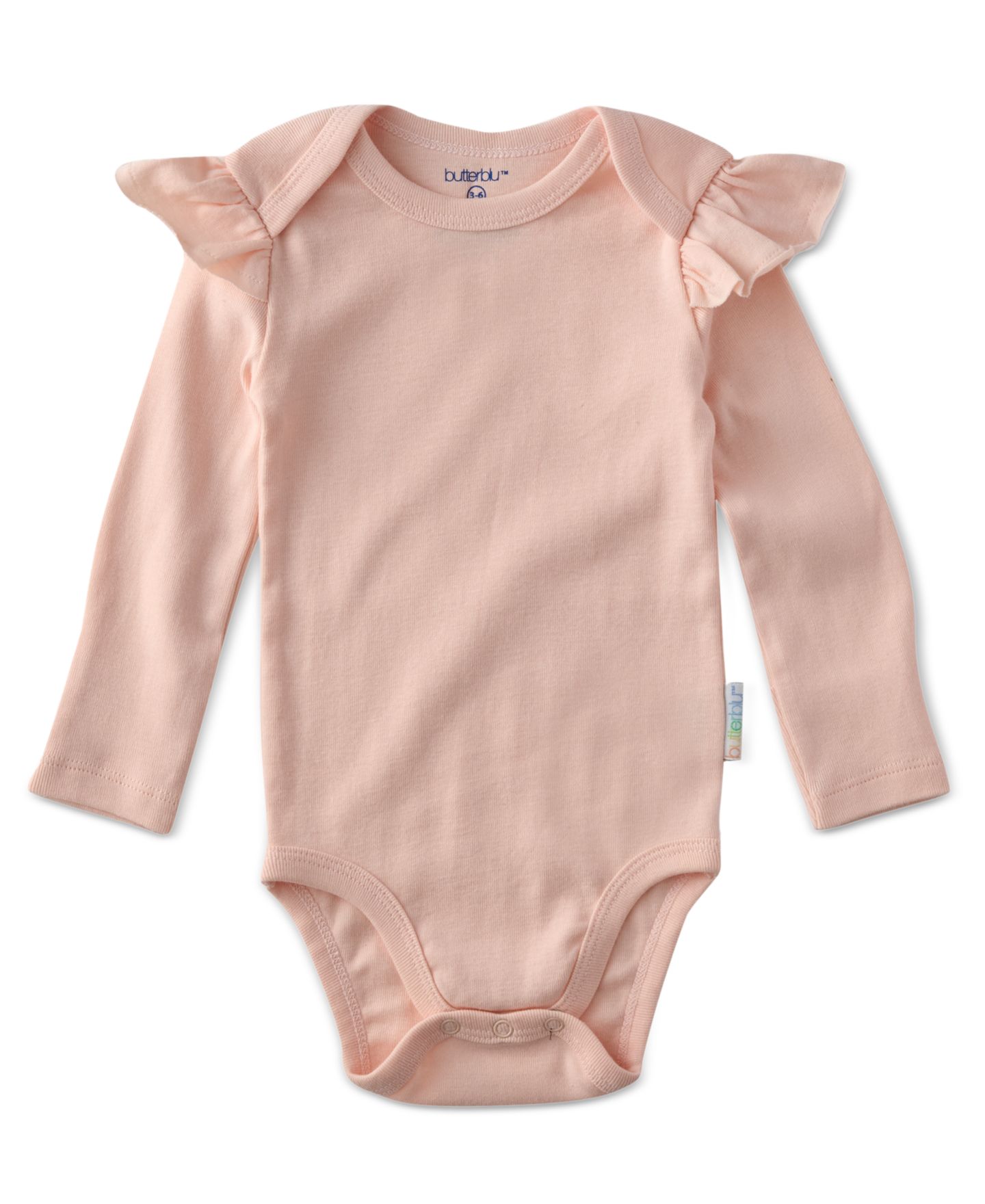 Боди Baby Organic, длинный рукав, оборки, хлопок, 5 шт. — butterblu, цвет: Сорбет — фото 3