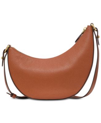 Duo Small Pebbled Leather Crossbody Bag