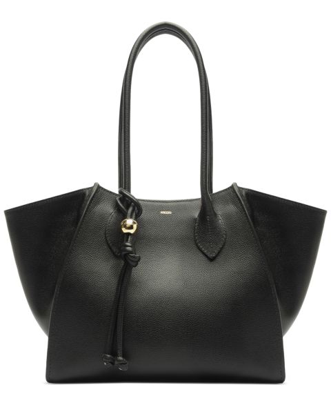 Женская сумка Arezzo Alba Medium Leather Zipper, цвет: Чёрный