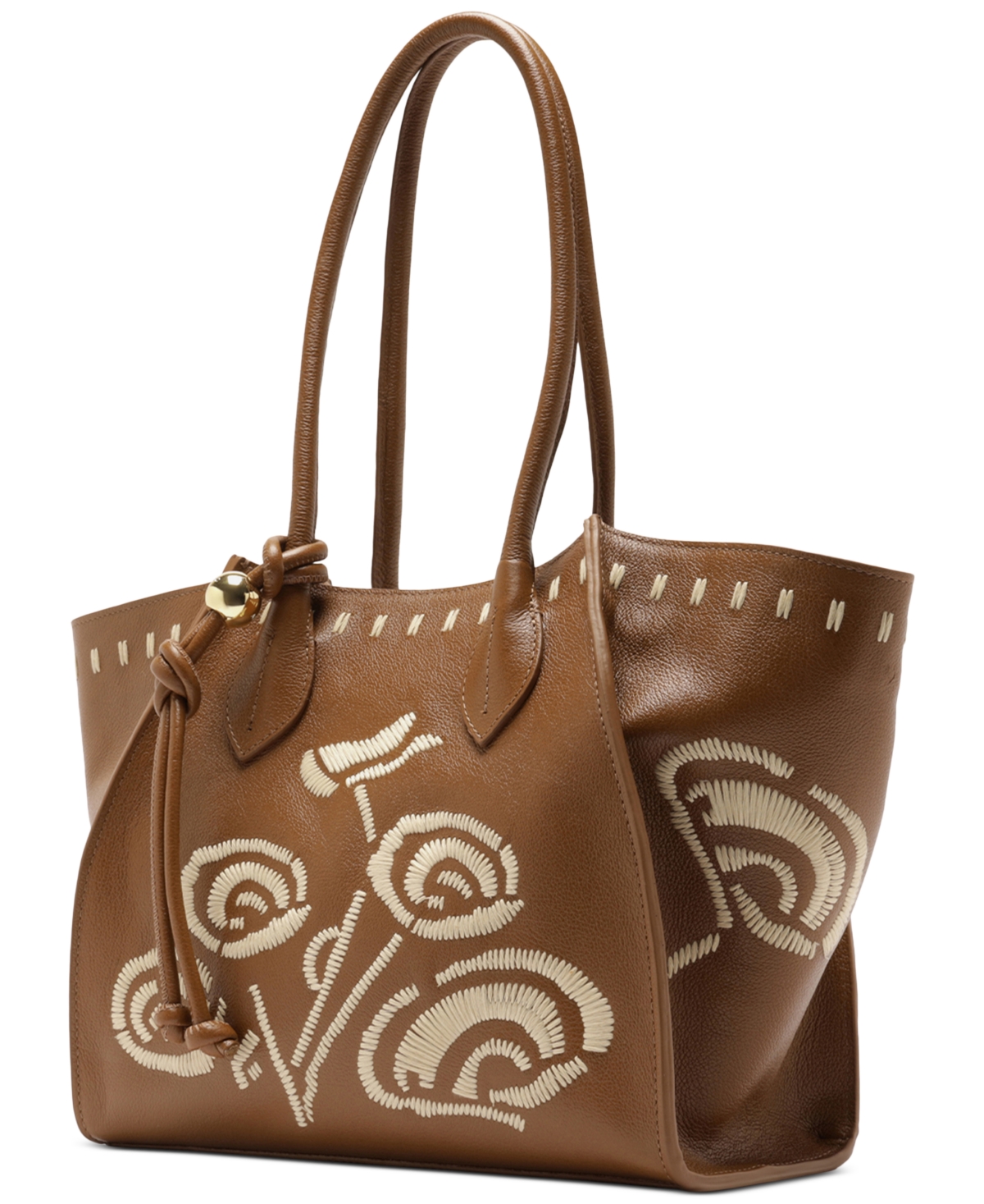 Arezzo Alba Small Leather Zipper Tote Bag