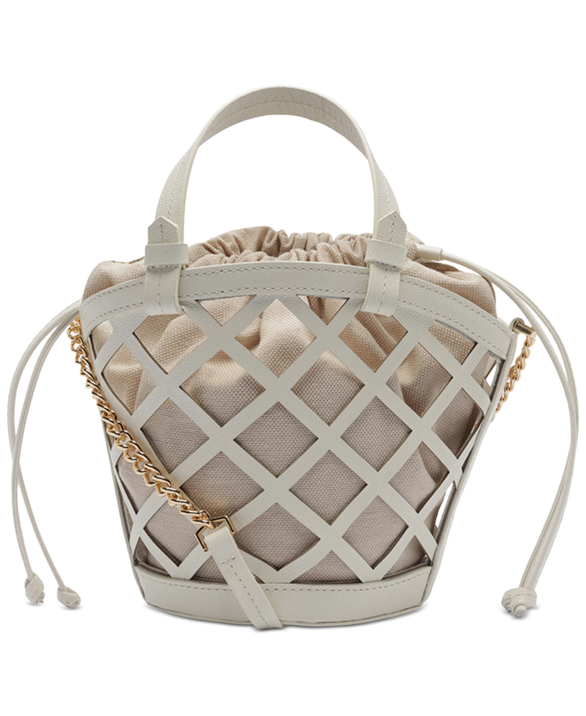 Arezzo Petra Mini Leather Bucket Bag