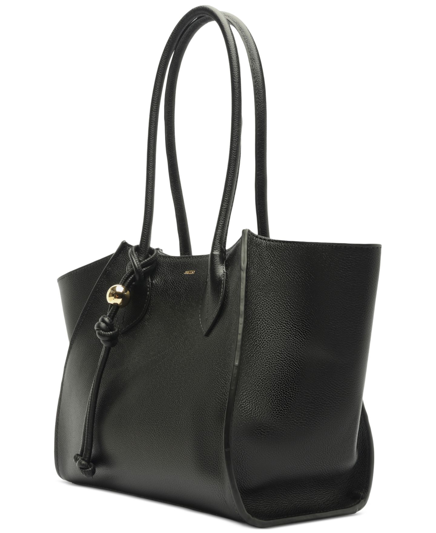 Женская сумка Arezzo Alba Medium Leather Zipper, цвет: Чёрный — фото 4