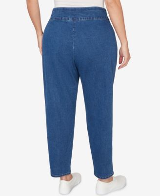 Plus Size Austin Geometric Heat Set Super Stretch Denim Jeans