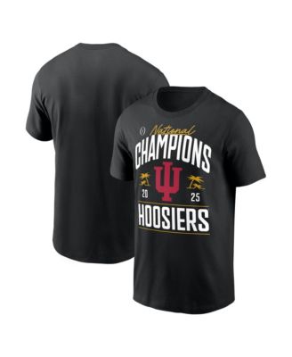 Men's Black Indiana Hoosiers 2025 College Football Playoff National Champions Replica Locker Room T-Shirt