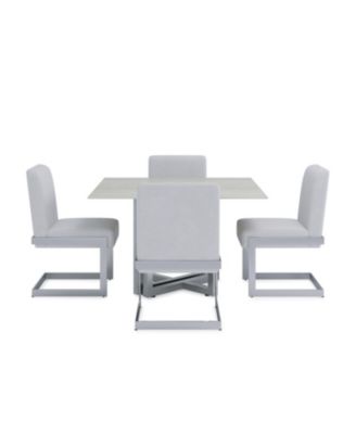 Emila 5-Pc. Dining Set (Square Table & 4 Chairs), Created for Macy's