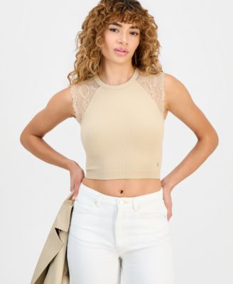 Women's Millie Seamless Lace Sweater Crewneck Top