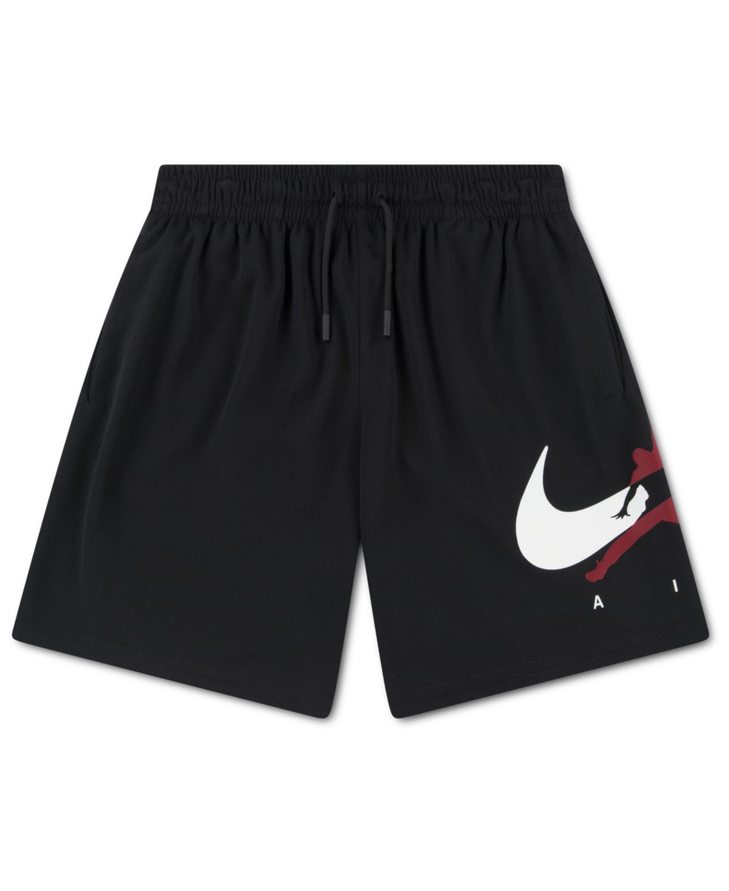 Шорты Jordan Graphic Varsity-Style Mesh Shorts для мальчиков, цвет: Чёрный — фото 3