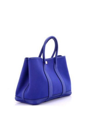 30 Garden Party Tote Toile and Leather