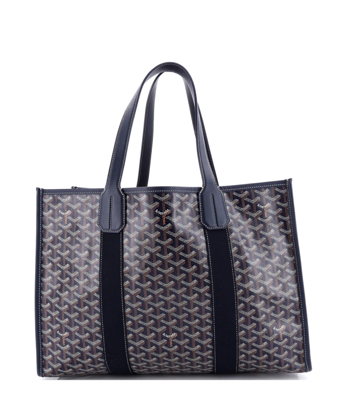 Pre-Owned Goyard Mm Villette Tote Printed Coated Canvas