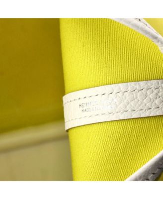 28 Garden File Tote Toile and Leather