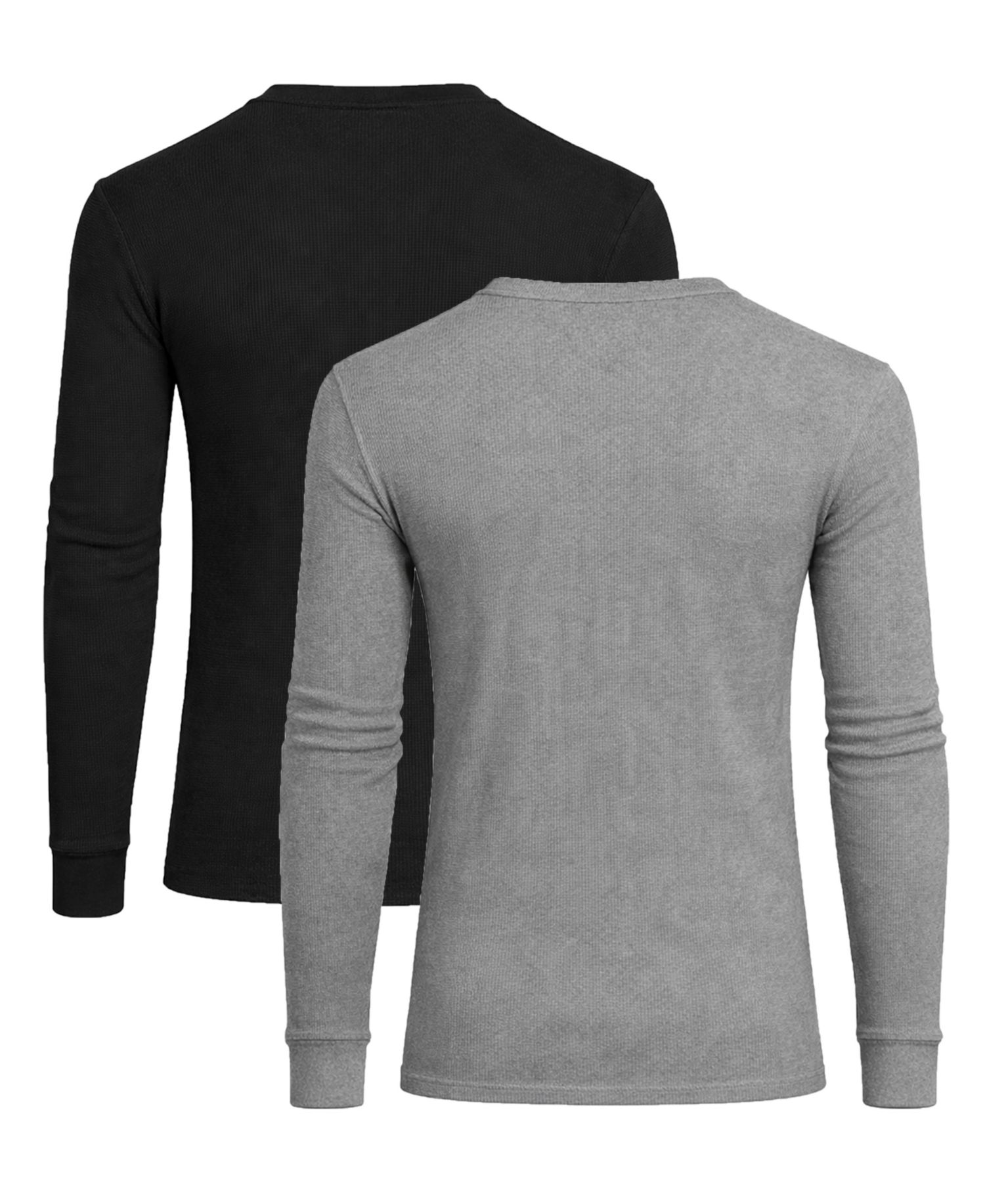 Men's Long-Sleeve V-Neck Thermal Shirt, 2-Pack