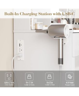 Makeup Vanity  Lighted Mirror - Vanity Desk  for Bedrooms, Apartments, Easy to Assemble